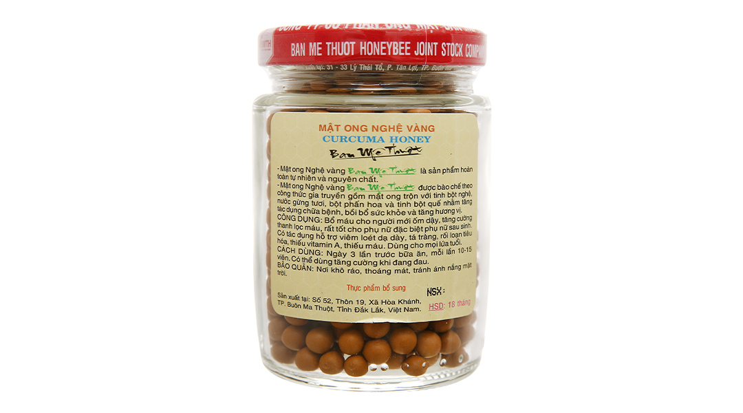 Viên mật ong nghệ vàng Ban Mê Thuột hũ 250g - 9